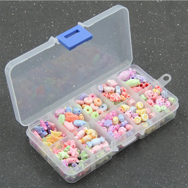 Colorful Acrylic Beads for Kids DIY Necklace Bracelet Jewelry