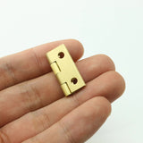 1" Brass Mini Cabinet Butt Hinge DIY Hardware