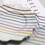 1m Paint O-Shaped Cross Chain Extension Chain DIY Hair Accessories Necklace
