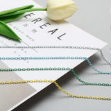 1m Paint O-Shaped Cross Chain Extension Chain DIY Hair Accessories Necklace