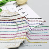1m Paint O-Shaped Cross Chain Extension Chain DIY Hair Accessories Necklace