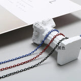 1m Paint O-Shaped Cross Chain Extension Chain DIY Hair Accessories Necklace