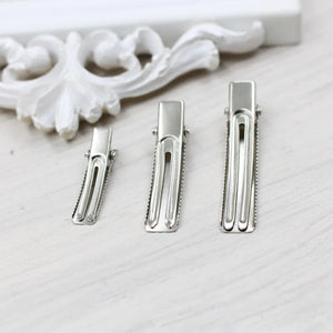 Metal Barrettes Findings Hairgrips Hair Accessories DIY Hairwear Making