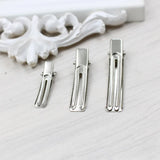 Metal Barrettes Findings Hairgrips Hair Accessories DIY Hairwear Making