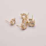 11mm Round 925 Silver Ear Nail Earring Diy Jewelry Findings JA0154