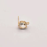 11mm Round 925 Silver Ear Nail Earring Diy Jewelry Findings JA0154