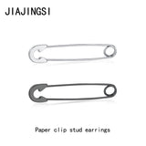 Stainless Steel Safety Pin Earrings 3mm Ball Studs Women Earring Multi-purpose