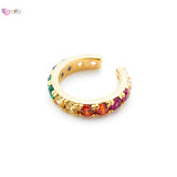 Flower-shaped Ear Cuff 24K Gold/925 Silver Clip Earrings Women