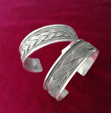 Guizhou Ethnic Silver Plated Narrow Bracelet - Small Open Bracelet