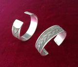 Guizhou Ethnic Silver Plated Narrow Bracelet - Small Open Bracelet