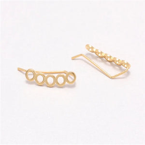 Honeycomb 925 Silver Earrings Geometric Minimalist Jewelry
