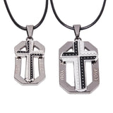 Vintage Punk Cross Necklace Pendant Fine Jewelry Men Women