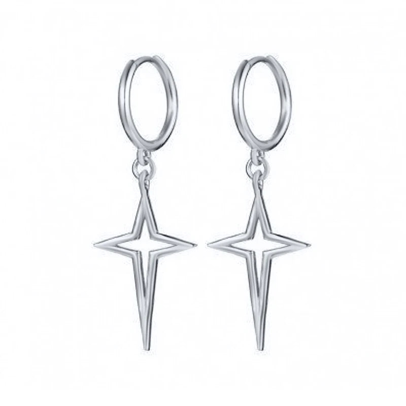 925 Sterling Silver Hoop Earrings CZ Jewelry