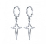 925 Sterling Silver Hoop Earrings CZ Jewelry