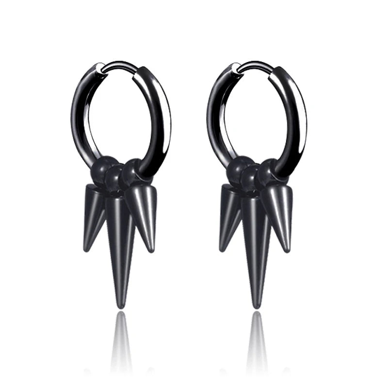 Punk Stainless Steel Earrings for Women And Men