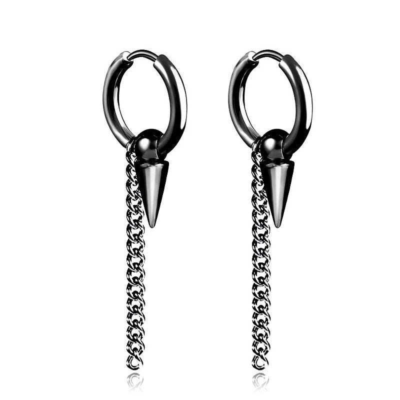 Punk Stainless Steel Earrings for Women And Men