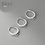925 Silver Zircon Earring Hooks for DIY Earrings