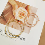 Stainless Steel Circle Hoop Earrings 3-10CM