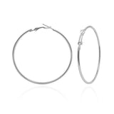 Stainless Steel Circle Hoop Earrings 3-10CM