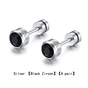3mm Steel Ball Stud Earrings for Women