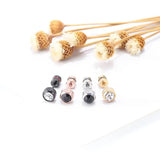 3mm Steel Ball Stud Earrings for Women