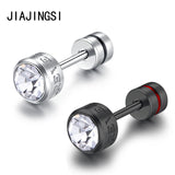 3mm Steel Ball Stud Earrings for Women
