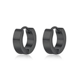 Steel Punk Stud Earrings Zircon Geometry Stainless Steel Jewelry