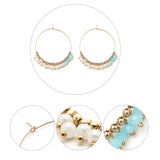 Tassel Pearl Crystal Pendant Earrings