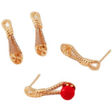 14K Zircon High-Heeled Shoes Ear Pin DIY Earrings