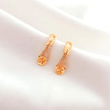 14K Zircon High-Heeled Shoes Ear Pin DIY Earrings