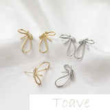 Gold Small Bee Silver Needle Earrings DIY Accessories