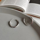 925 Silver Mini Hoops Classic Spring Open Hoop Earrings Women Jewelry