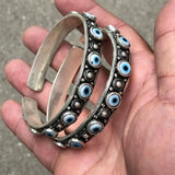 Tibetan Silver Bracelet with Gem Ethnic Ornaments