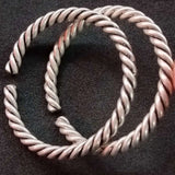 Tibetan Silver Miao Silver Bracelets Ethnic Fried Dough Twist Bracelets