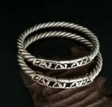 Tibetan Silver Miao Silver Bracelets Ethnic Twist Silver Bracelets