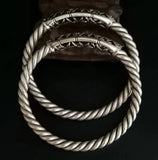Tibetan Silver Miao Silver Bracelets Ethnic Twist Silver Bracelets