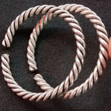 Tibetan Silver Miao Silver Bracelets Ethnic Fried Dough Twist Bracelets