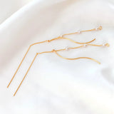14K Shell Bead Tassel Pendant for DIY Jewelry Earrings