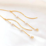 14K Shell Bead Tassel Pendant for DIY Jewelry Earrings