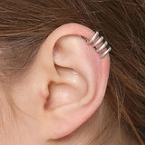 925 Silver Snake Ear Clip Earrings for Women