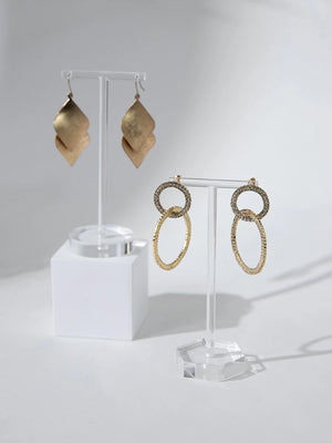 Clear Acrylic Earrings Display Holder Stand Jewelry Organizer Wedding Props