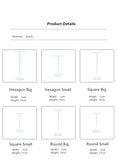 Clear Acrylic Earrings Display Holder Stand Jewelry Organizer Wedding Props