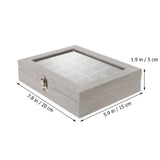 24 Grid Jewelry Storage Box Jewel Case Organizer for Earrings Rings