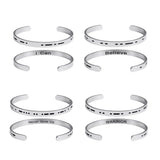 Morse Code Couple Bracelet Secret Message Cuff Engagement Gift