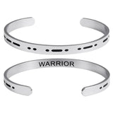 Morse Code Couple Bracelet Secret Message Cuff Engagement Gift