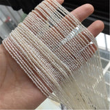 1 pcs 2-3mm natural pearl Loose beads 15 inches Elegant Jewelry Making