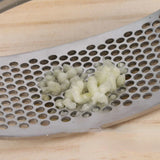304 Stainless Steel Garlic Press Household Masher Kitchen Grinder Tool