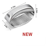 304 Stainless Steel Garlic Press Household Masher Kitchen Grinder Tool