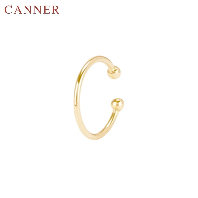 925 Sterling Silver Ear Cuff For Women Zircon Clip On Earrings