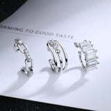 Charming Zircon Clip On Ear Cuff - No Piercing Earrings